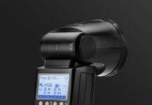 Flash Godox V1 Cabeça Redonda TTL Speed Light Com Bateria